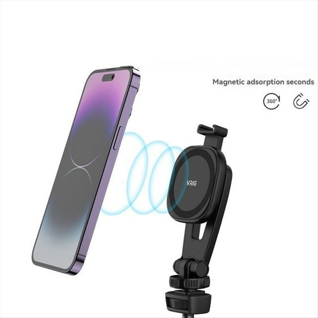 Vrig MG-03 MG03 Soporte Magnético para Teléfono Adaptador Trípode Soporte Magnético para Teléfono con Cámara Soporte para Trípode para