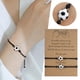 thumbnail image 2 of Fútbol en forma de tarjeta Mejor Amigo Pulseras Parejas Pulseras para 2 a juego de él y su amante pulsera de joyería para la relación de amistad novio novia, 2 of 8