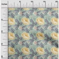 thumbnail image 2 of oneOone Polyester Spandex Dusty Teal Green Fabric Floral Sewing Craft Projects Fabric Prints By Yard 56 Inch Wide, 2 of 4