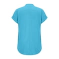 thumbnail image 6 of T-Shirts For Women Fashion Casual V Neck Down Short Sleeve Top T Shirt Womens Tops, 6 of 6