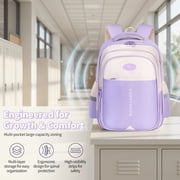 Lvelia School Bag Backpacks for Girls,Lightweight School Backpack for Kids Teens,Waterproof Student Shoulder Bookbag for Elementary Middle School,Purple