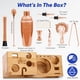 thumbnail image 2 of Touch of Mixology El Kit de Barman de Acero Inoxidable de 14 Piezas Incluye Coctelera (Oro Rosa), 2 of 7