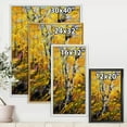 thumbnail image 4 of Birches In Yellow Autumn Wood Forest 24 in x 32 in Framed Painting Canvas Art Print, by Designart, 4 of 5