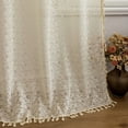 thumbnail image 3 of Namzi Pretty Curtains 140*175CM - 1 slice Beige Rod-Pocket Curtains, Polyester Window Drapes for Privacy & Light Filtering, Curtains & for Living Room Bedroom Decor, 3 of 3