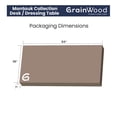 thumbnail image 6 of Grain Wood Furniture Montauk Desk/Dressing Table, Rustic Walnut, 6 of 6