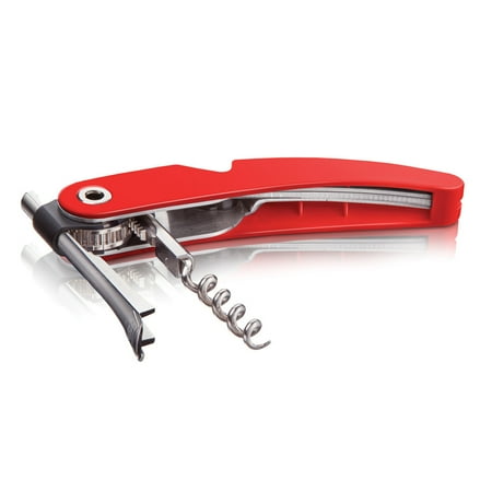 Vacu Vin Corkscrew - Vacu Vin Single Pull Corkscrew, Bright Red