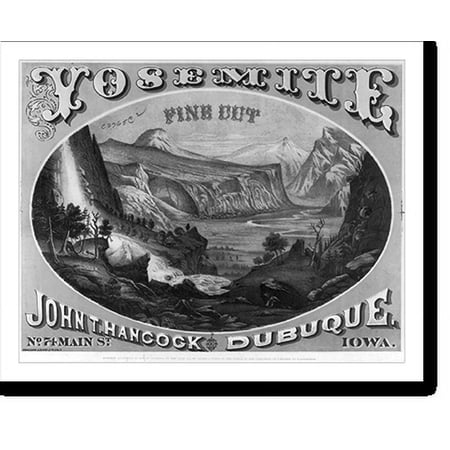 Historic Print, Yosemite fine cut : John T. Hancock, Dubuque, Iowa, 16" x 20"