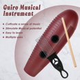 thumbnail image 4 of EASTROCK Guiro Instrument 3.9"x13" Fish Shaped Latin Percussion Instrument with 2 Scrapers Guiro Instrument Musical Training Tool for Begin, 4 of 7
