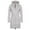 Silver, variant on Bibifish Womens Long Hoodies Solid Zipper Front Drawstring Detail Long Sleeve Hoodies Slim Fit Casual Warm Cozy Spring Fall Long Length Hoodie Jackets