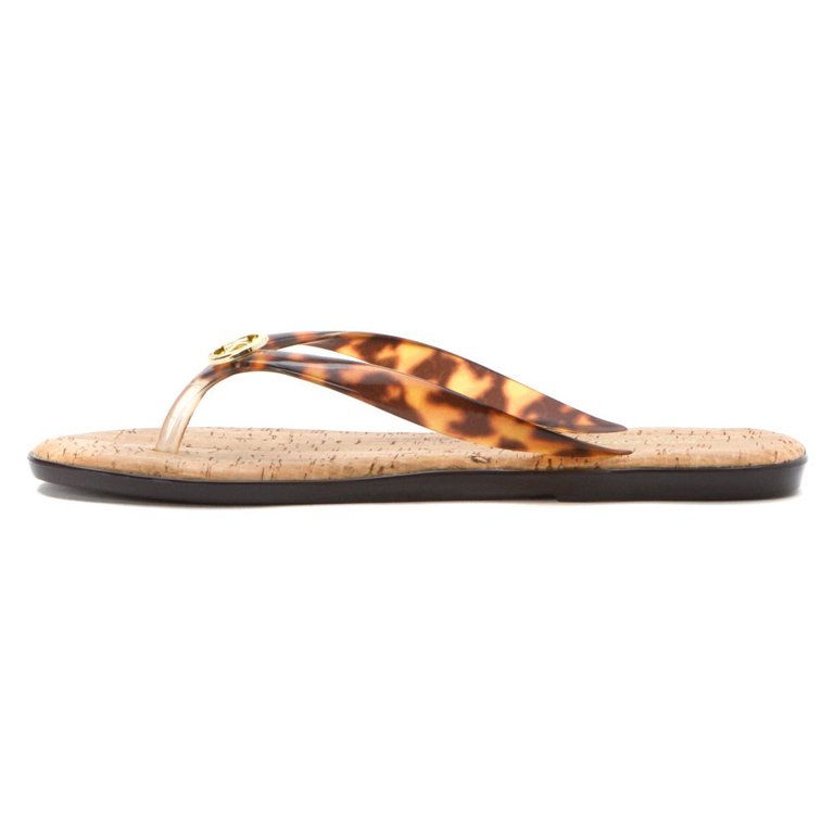 Michael Kors Jet Set PVC Logo Women's Designer Flip Flops Sandals NEW  Retail $45
