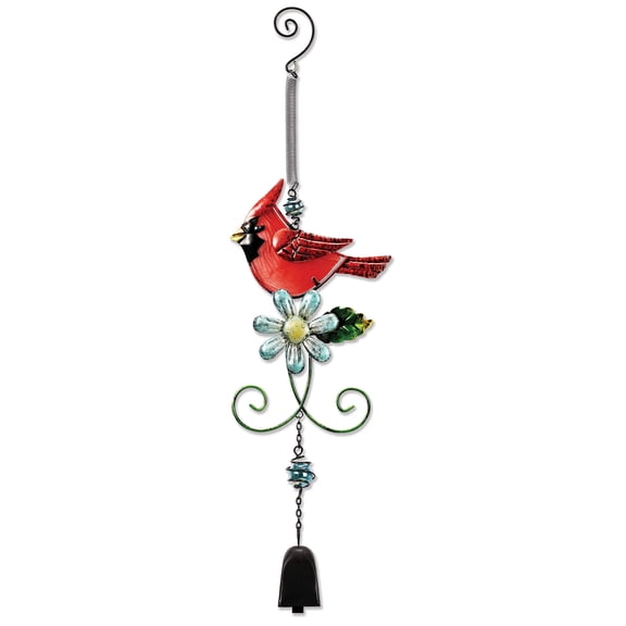 Sunset Vista Designs Metal and Glass Cardinal Bouncy Hanging Decoration