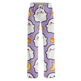 thumbnail image 5 of Satingcolo Women Halloween Lounge Pants Comfy Pajama Bottom Drawstring Waist Print Long Pajamas Pants S-2XL, 5 of 6
