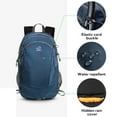 thumbnail image 5 of WATERFLY Unisex 30L Small 600D Durable Hiking Travel Nylon Backpacks Daypack,Dark Blue, 5 of 7