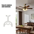 thumbnail image 5 of 2 Pcs Fan Blade Accessories Arm for Fan Blade Fan Blade Arms Ceiling Fan White, 5 of 6