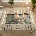 thumbnail image 2 of WOBOGO Adorable Strawberry Bear Baby Playmats Extra Large Waterproof Rollable Activity Pads for Toddlers 50×50inch, 2 of 7