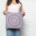 thumbnail image 2 of Purple Boho Pillow Covers 24x24 Inch Decorative Throw Pillow Cover, Mantoro Flower Modern Abstract Bohemian Floral Sofa Pillowcases Accent Cushion Case Home Decor Bedroom Living Room, 2 of 6
