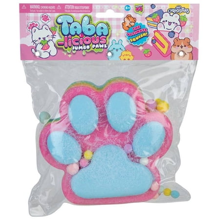 Taba-Licious Jumbow Paws Blue & Pink Squeeze Toy