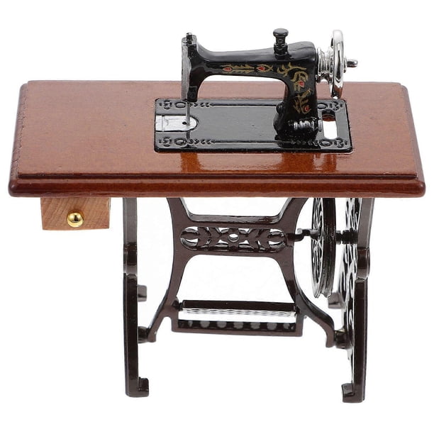 Mini Sewing Machine Ornament Sewing Machine Tailor Toy Mini House Furniture Accessories