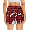 thumbnail image 4 of Haiem Christmas Tree Buffalo Plaid Women's 2 in 1 Running Shorts - Lightweight Athletic Workout Gym Yoga Breathable Sports Shorts Liner with Phone Pockets-Medium, 4 of 9