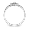 thumbnail image 2 of 14k White Gold AAA Diamond heart ring Q-Y1781AAA, 2 of 5