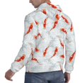 thumbnail image 6 of Lsque Koi Fish Corals,Spring Summer Pattern Casual Men's Hoodie,Hooded Sweatshirt with Kangaroo Pocket,Pullover Hoodie-XX-Large, 6 of 7