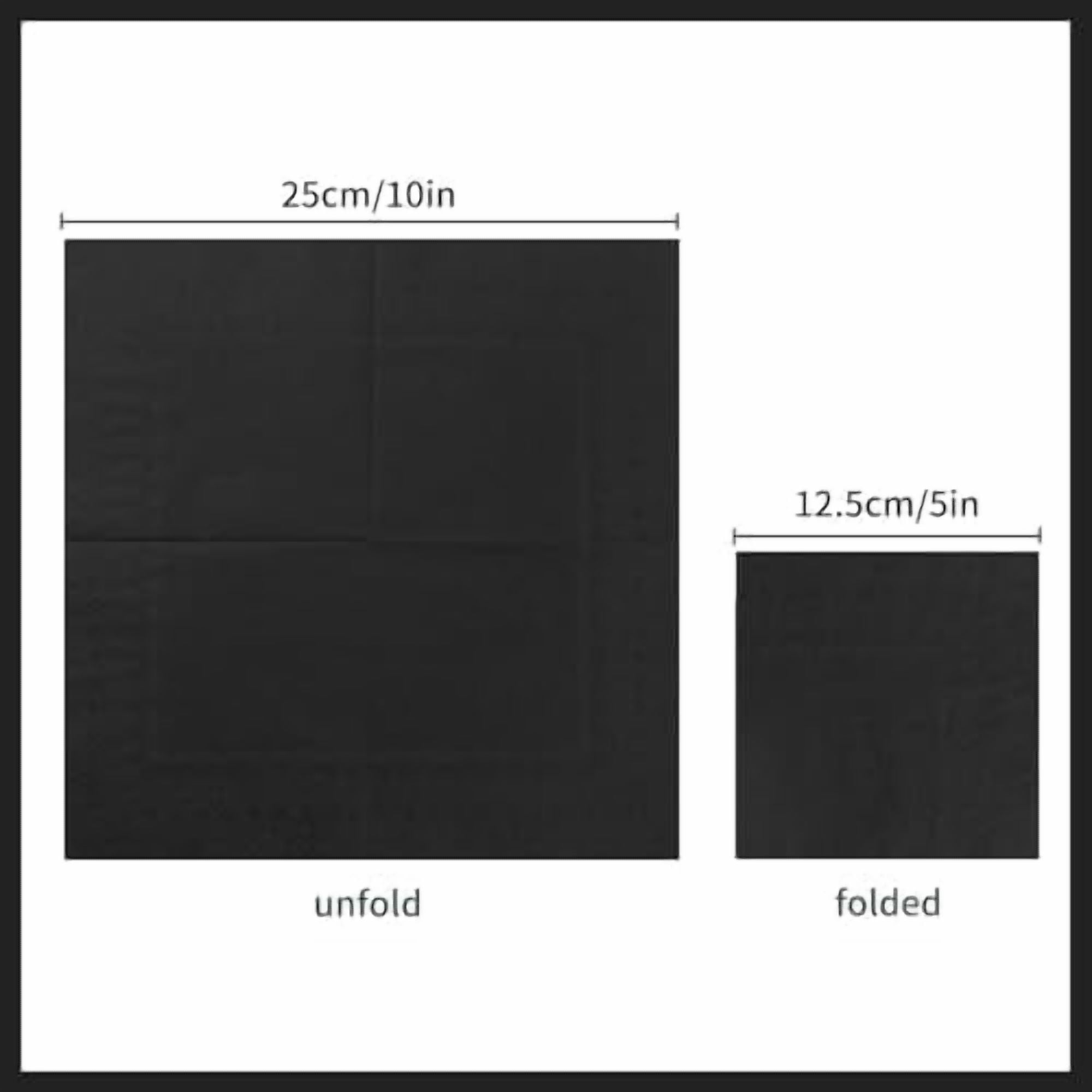 100 Pack Cocktail Napkin 2-Ply Dessert Napkins Folded 5 x 5 Inches Disposable Napkins for Dinner Wedding Birthday Party Bridal Anniversary Reception Event (100, Black)