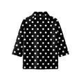 thumbnail image 5 of Zip-Front Polo Top for Women - Casual 3/4 Sleeve Blouse with Collar, Perfect for Golf, Tennis or Active Lifestyle Black S, 5 of 7