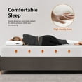 thumbnail image 4 of FDW Queen 10 Inch Medium-Firm Base Foam Mattress, CertiPUR-US Certified, in a Box, Pressure Relief, White, 4 of 5