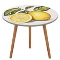 thumbnail image 2 of Lemons with Leaves Round Table Cover Kitchen Printed Waterproof Tablecloth Elastic Edged Tablecloth Fits Party Wedding Indoor Outdoor Tables, 2 of 8