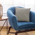 thumbnail image 6 of Plutus Brands Blue Plutus Triangles Abstract Luxury Throw Pillow 18 in x 18in, Double Sided 18" x 18", 6 of 9