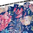 thumbnail image 3 of Pioneer Flower Floral Print Pattern Shower Curtain 72"x72" ,Bathroom Decorative Shower Curtains Set with 12 Hooks,Modern Waterproof Washable Shower Curtain, 3 of 6