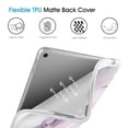 thumbnail image 7 of Fintie Case for 7.9" iPad mini 5th Gen 2019 Case - TPU SlimShell Cover with Pencil Holder, Marble Pink, 7 of 7