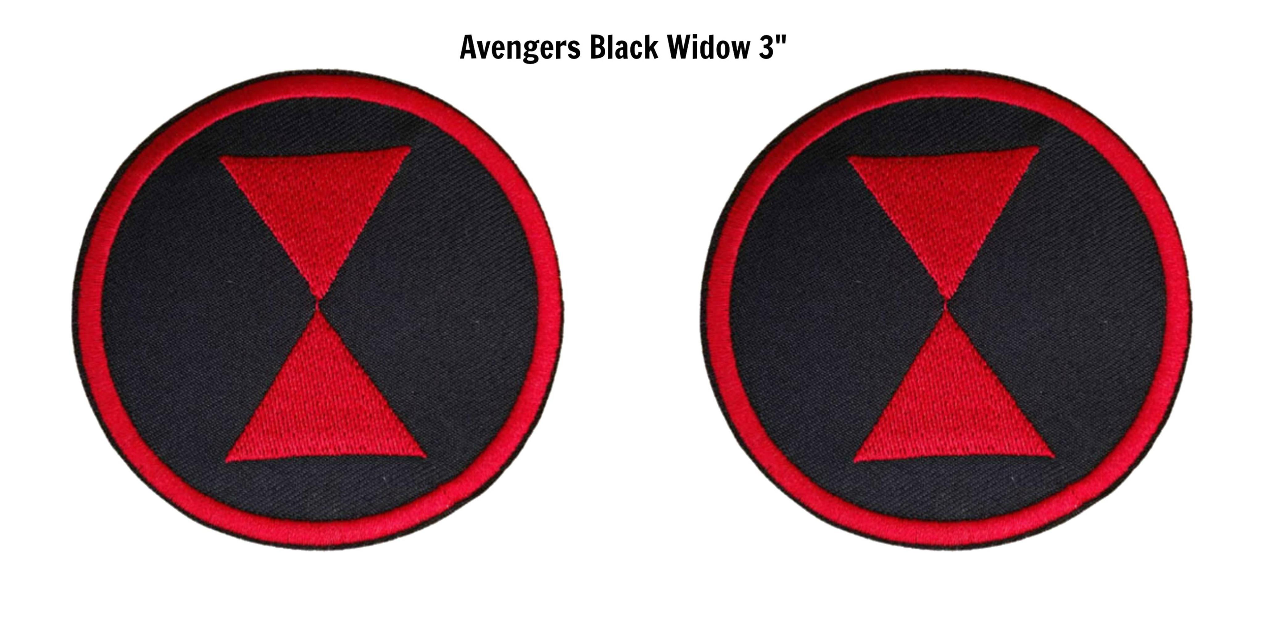 Pin Button Badge Ø38mm Logo Black Widow Marvel The Avengers 