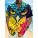 thumbnail image 5 of Camisas hawaianas de verano para hombre, camisetas de manga corta con botones coloridos y estampado 3D, camisa de playa de moda, camisa de vacaciones para uso diario, 5 of 5
