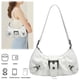 thumbnail image 5 of Crescent Bag Hobo Mujer Y2K PU Cuero Cierre Magnético Embrague Monedero, 5 of 9