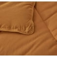thumbnail image 4 of Chezmoi Collection Rory Spice Orange Comforter Set King Size 3-Piece Fluffy Soft Lightweight Bedding Triangle Quilted Stone-Washed Microfiber Comforter Set for All Season, 4 of 9