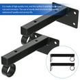 thumbnail image 1 of HEALEEP 1Set Black Floating Shelf Bracket Wall Mounted Board Support for Iron, 1 of 6