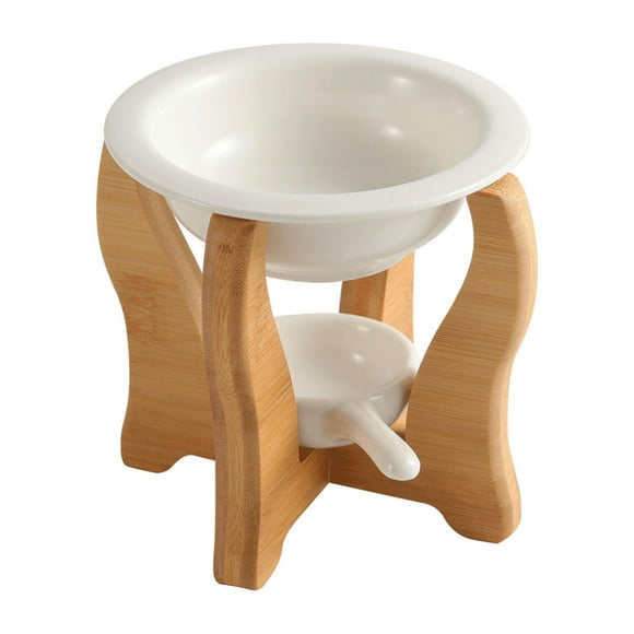Abbracc Brûleur d'Huiles Essentielles en Céramique, Brûleur pour Fondants, Réchauffeur de Parfum pour Décoration de Chambre, Pieds Courbés