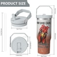thumbnail image 5 of 1pc Funny Chicken 30oz Tumbler with Straw & Handle - Insulated Stainless Steel Cup | Holiday Gift for Man Women (Christmas, Valentine's, Birthday), 5 of 7