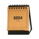 thumbnail image 1 of Calendario de escritorio 2024: Gestiona horarios ocupados, mini calendario de escritorio para planificar tu agenda. Piel de vaca negra, 1 of 9