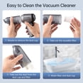 thumbnail image 4 of Riwcyla Portable Handheld Vacuum Cleaner Cordless Car Vacuum Cleaner Brusheless Motor 20000PA High Power 2,Level Suction Built,in Large Capacity Battery for Car Interior Home Office Hair Cleaning, 4 of 6