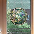 thumbnail image 4 of Stained Glass Window Hanging, Green Hummingbird Sun Catcher for Door Home Decor, Birds Suncatcher Christmas Mother's Day Birthday Gifts for Bird Lovers Women Men Mom and Nana 6.3 in(Sky Blue - Large), 4 of 9