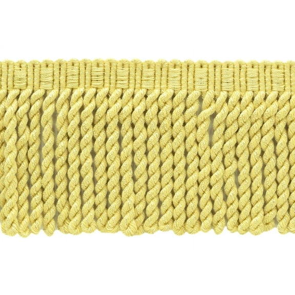 4" (10cm) Fancy Knitted Header Bullion Fringe Trim Fringe Trim # BFMLT4,, Blonde Gold #P94 (Light Gold, Yellow Gold) Sold By The Yard (36"/3 ft/0.9m)