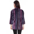 thumbnail image 2 of Scully HC797-PLM-M Honey Creek Velvet Womens Cardigan, Plum - Medium, 2 of 2