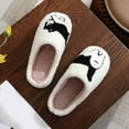 thumbnail image 7 of Fuzzy Slippers For Women Couple Winter Small Cat Pattern Cartoon Warm Padded Cotton Slippers Warm Cozy Winter House Slippers Bedroom Indoor House Shoes, 7 of 7
