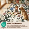 thumbnail image 4 of Design&I 4'x6' Washable Area Rug Snake Gothic Serpent Botanical Vintage Watercolor Distressed for Home Office, Under Desk, Snag-Free Skid-Resistant Medium, 4 of 7