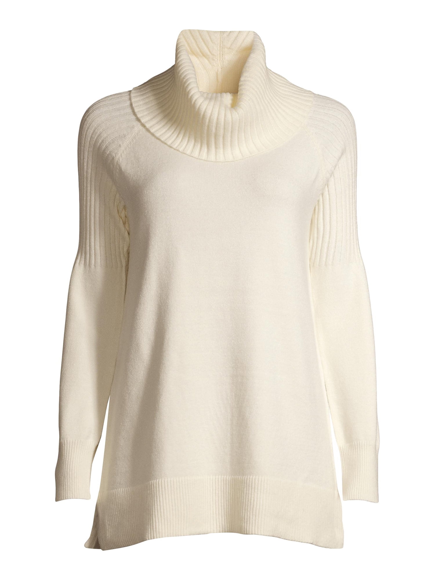 Time and Tru Women's Cowl Neck Tunic Sweater