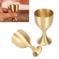 thumbnail image 3 of Mini Copas De Vino, Cáliz Vintage Hecho A Mano Con Acabado Dorado Para Fiesta, 3 of 7