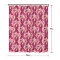 thumbnail image 5 of Pink Breast Cancer and Love Shower Curtain 72"x84" ,Bathroom Decorative Shower Curtains Set with 12 Hooks,Modern Waterproof Washable Shower Curtain, 5 of 6