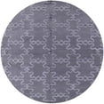 thumbnail image 1 of Ahgly Company Machine Washable Indoor Round Industrial Modern Grape Purple Area Rugs, 4' Round, 1 of 7